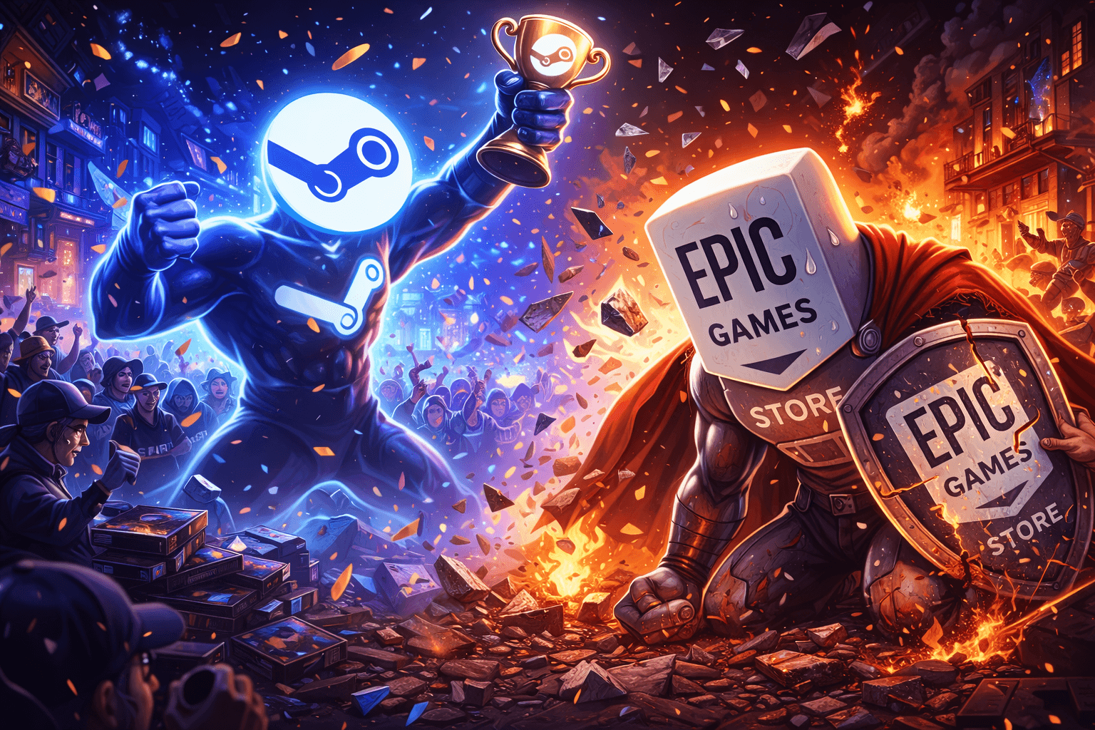 Steam vs Epic Games Store | Почему Valve всё ещё доминирует в 2026 году