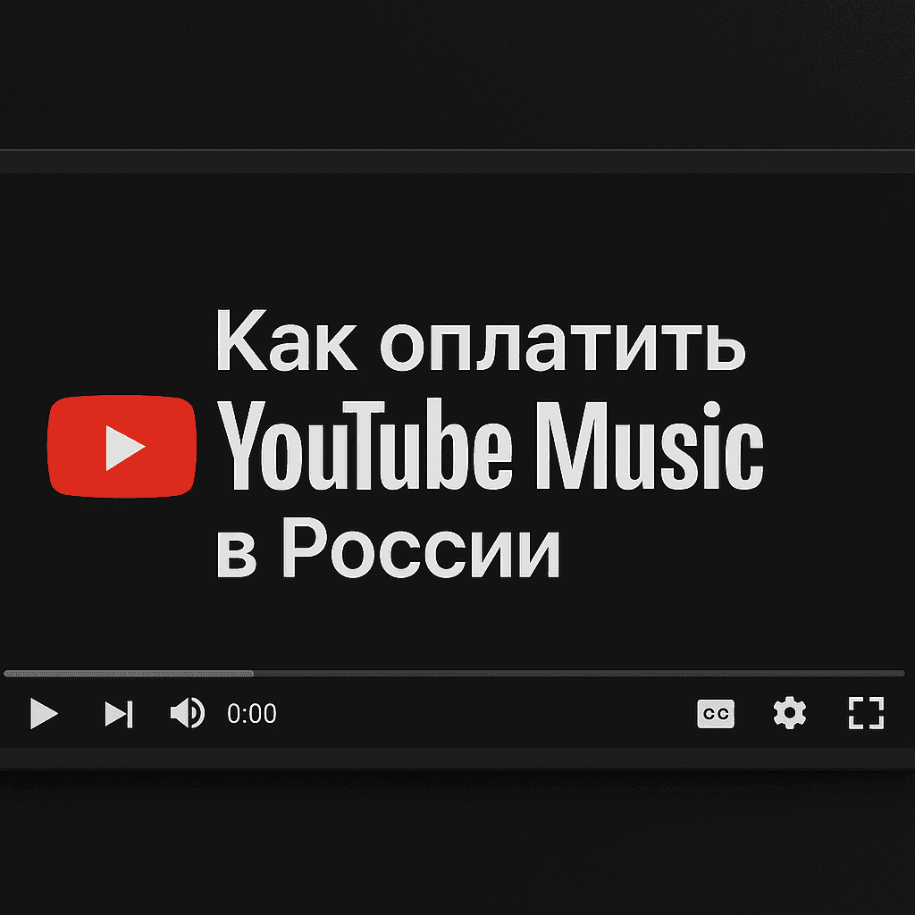Как оплатить YouTube Music в России в 2025 году